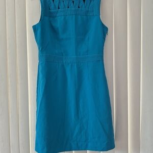 Elegant Blue Sleeveless Dress